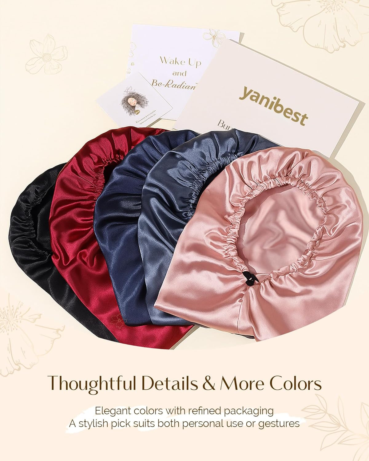 Long Bonnet Braid Bonnets for Sleeping Satin Bonnet Silk Bonnet Hair Braid Bonnet for Sleeping Bonnets for Black Women